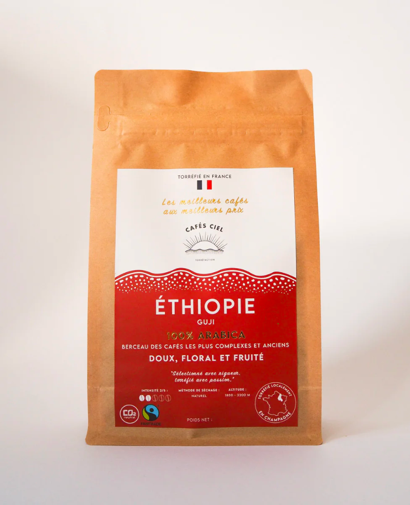 Cafés Ciel - ÉTHIOPIE Guji (Fairtrade) - 250g - Coffao