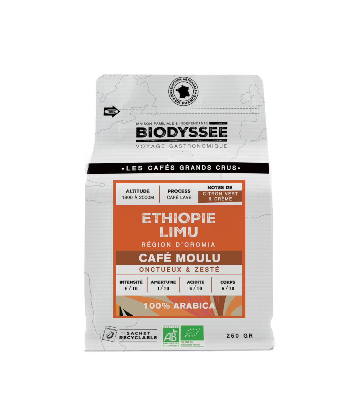 Sachet de café de spécialité en grain de biodysée