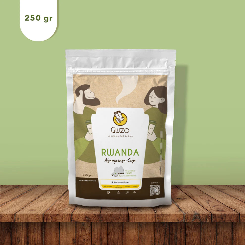Café Guzo - Rwanda Nyampinga Coop - 250gr - Coffao