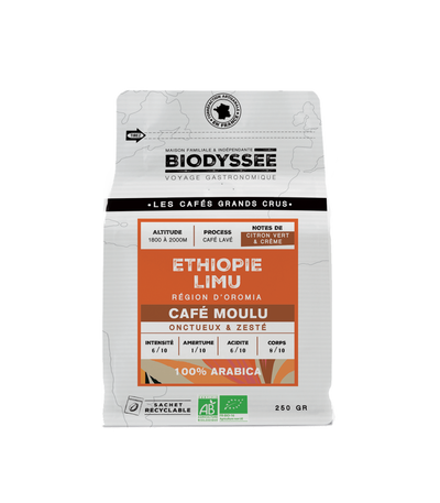 Biodyssée - Café Grand Cru Ethiopie Limu - 250g