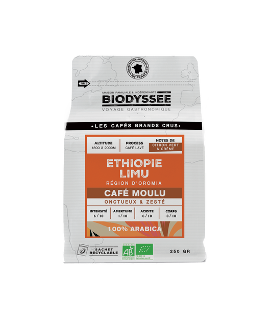 Biodyssée - Café Grand Cru Ethiopie Limu - 250g