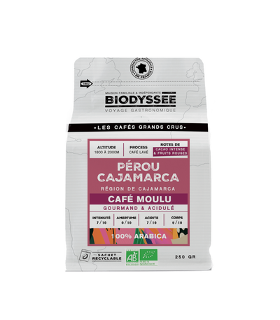 Biodyssée - Café Grand Cru Pérou Cajamarca - 250g