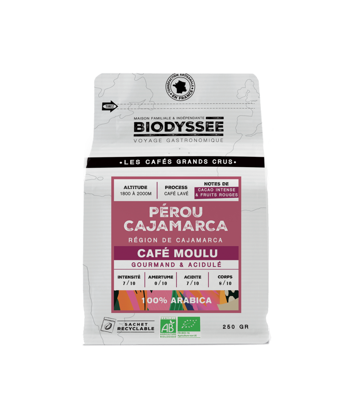 Biodyssée - Café Grand Cru Pérou Cajamarca - 250g