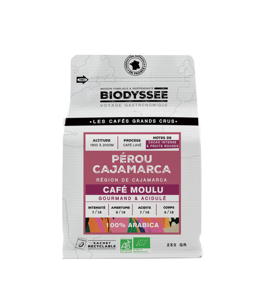 Biodyssée - Café Grand Cru Pérou Cajamarca - 250g
